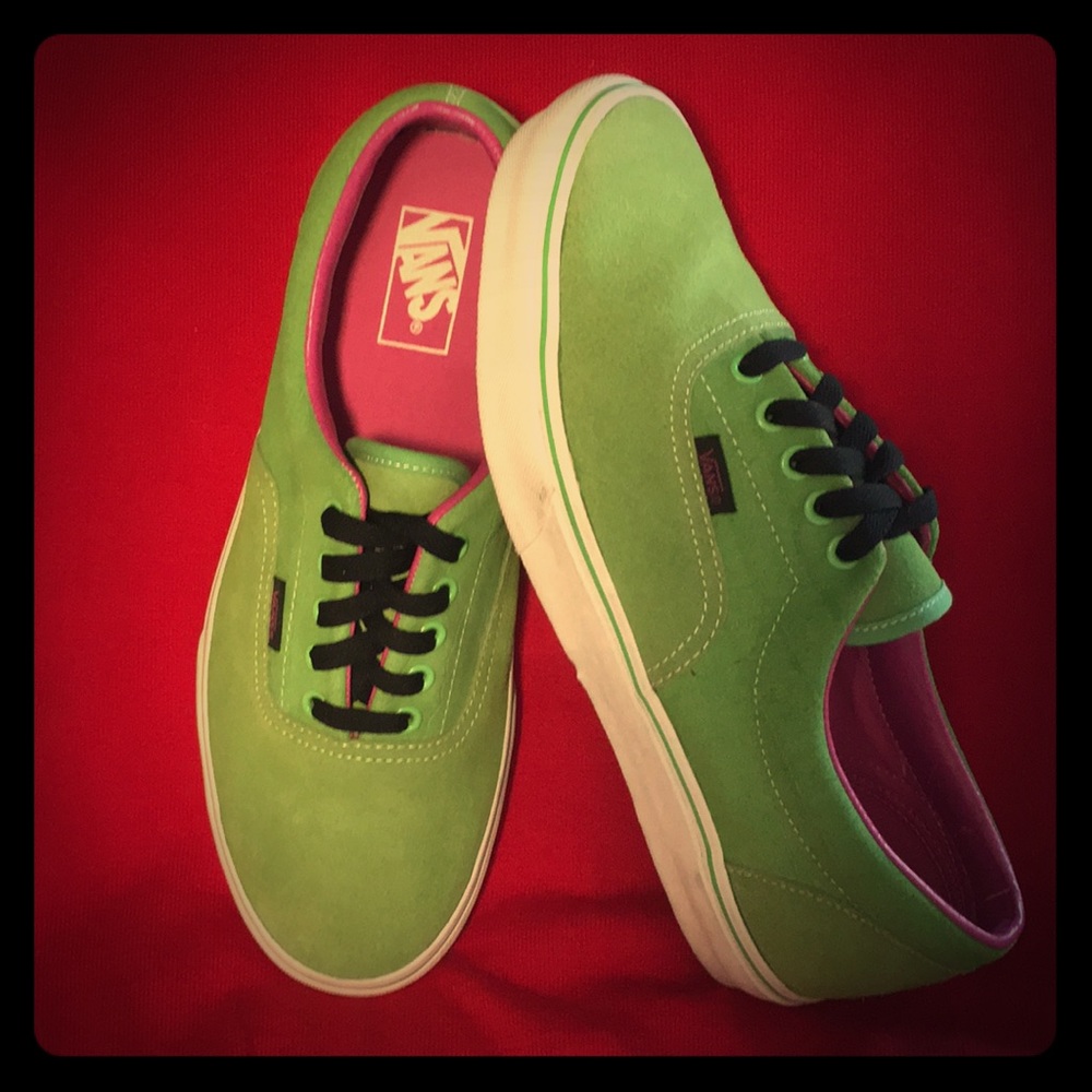 Vintage VANS Era Croc Suede Neon Green